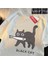 Eğlenceli Bir Siyah Kedi Balık Yeme Japon Tarzı Erkek Kadın T-Shirt Moda Baskı T Shirt Nefes 1