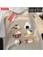 Sevimli Komik Suşi Kedi Baskı Mens Tişörtleri Hip Hop Boy T-Shirt Moda Yaz Rahat Gevşek Çift 1