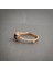 Mavi Taşlı 925 Ayar Lotus Çiçeği Minimal Rose Gümüş Yüzük 4