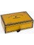 Sarı Desenli Sedir Humidor Puro Kutusu 1