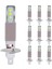 10 Adet LED Csp Mini H1 20000LM Ampuller Cunbus Araba Farı Sis Lambası Buz Mavisi 12000K 6smd Ampuller Sis Lambası Sinyal Lambası (Yurt Dışından) 1