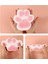 Sevimli Dev Squishy Kedi Pati Sıkma 14 cm Pullu Pati Sukuşi - Şeffaf Pembe 4