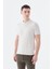 Ekru Slim Fit Düğmeli Polo Yaka T-Shirt 1