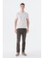 Ekru Slim Fit Düğmeli Polo Yaka T-Shirt 2