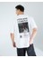 Oversıze Unisex Baskılı T-Shırt Fly Whıte 1