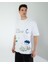 Oversıze Unisex Baskılı T-Shırt Untıl Whıte 5