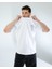 Oversıze Unisex Baskılı T-Shırt Fly Whıte 3