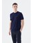 Lacivert Slim Fit Bisiklet Yaka T-Shirt 1