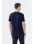 Lacivert Slim Fit Bisiklet Yaka T-Shirt 4