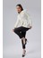 Ekru Regular Fit Pile Detaylı Blazer Ceket 1