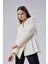 Ekru Regular Fit Pile Detaylı Blazer Ceket 2
