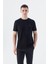 Siyah Slim Fit Bisiklet Yaka T-Shirt 1