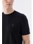 Siyah Slim Fit Bisiklet Yaka T-Shirt 3