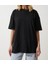 Kadın T-Shirt Bisiklet Yaka Basic Oversize 1