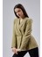Haki Regular Fit Pile Detaylı Blazer Ceket 5