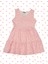 Çiçek Desenli Kız Çocuk Elbise, Kolsuz, Fırfırlı Etekli, Pembe Renk, Günlük Giyim 3