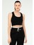 Siyah Slim Fit Basic Kaşkorse Askılı Kolsuz Kadın Crop Top Sc1242 1