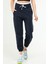 Lacivert Oversize Basic Pamuklu Yüksek Bel Lastik Paça Kadın Eşofman Alt SD1000 1