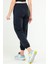 Lacivert Oversize Basic Pamuklu Yüksek Bel Lastik Paça Kadın Eşofman Alt SD1000 4