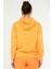 Beyaz - Siyah Oversize Basic Pamuklu Kapüşonlu Kanguru Cep Kadın Sweatshirt SC1242 4