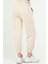 Bej Oversize Basic Pamuklu Yüksek Bel Lastik Paça Kadın Eşofman Alt SD1000 4