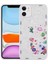 iPhone 12 Kılıf Desenli Sert Silikon Vrdr Mumila Kapak-White Cat 1