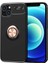 iPhone 13 Uyumlu Vrdr Ravel Silikon Kapak-Siyah-Rose Gold 1