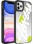 Apple iPhone 11 Pro Kılıf Aynalı Desenli Kamera Korumalı Parlak Vrdr Mirror Kapak-Yazı 1