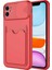 Apple iPhone 11 Kılıf ​vrdr Kartix Kapak-Kırmızı 1