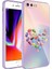 Apple iPhone 8 Plus Uyumlu Kamera Korumalı Desenli Sert Silikon Vrdr Epoksi Kapak-No1 1