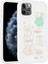 Apple iPhone 11 Pro Max Uyumlu Kabartma Figürlü Parlak Vrdr Toys Silikon Kapak-Beyaz 1