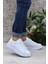 B-150 Beyaz Rahat Kalın Taban Sneaker Erkek Spor Ayakkabı 1