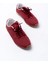 Rs-01 Bordo Süet Ince Taban Günlük Spor Ayakkabı 3