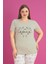X-Dreamy Büyük Beden Pamuklu Kalp Desenli Kısa Kollu Pijama Takımı 3