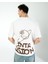 Oversıze Unisex Baskılı T-Shırt Intrusıon Ecrou 2