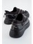 Taş Bağlı Strenç Kadın Spor Ayakkab SİYAH SİYAH 4