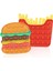 No.12 Tarzı Çocuklar ve Yetişkinler Için Burger + Patates Oyuncağı Bas Pop It Fidget Oyuncak Sıkıştırma Duyusal Oyuncak Push Pop Kabarcık Fidget Duyusal Oyuncak (Yurt Dışından) 3