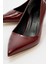 Kadın Sivri Burunlu Stiletto BORDO RUGAN 3
