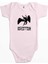 LED Zeppelin Black Angel Pembe Renk Bebek Body Zıbın 1
