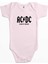 Ac Dc Back In Black Pembe Renk Bebek Body Zıbın 1