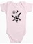 Linkin Park Butterfly Pembe Renk Bebek Body Zıbın 1