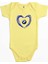 Bmw Heart Logo Sarı Renk Bebek Body Zıbın 1