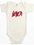 Slayer Logo Classic Ekru Renk Bebek Body Zıbın 1