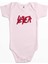 Slayer Logo Classic Pembe Renk Bebek Body Zıbın 1