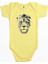 Lion Face Sarı Renk Bebek Body Zıbın 1
