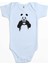 Panda Love Mavi Renk Bebek Body Zıbın 1