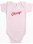 Chicago Yazı Pembe Renk Bebek Body Zıbın 1