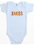 Lebron J. Yazı Mavi Renk Bebek Body Zıbın 1