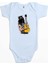 Slash Guitar Cartoon Mavi Renk Bebek Body Zıbın 1