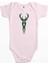 Milwaukee Bucks Logo Pembe Renk Bebek Body Zıbın 1